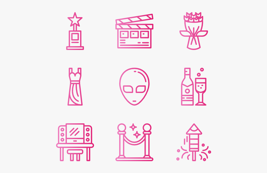 Hollywood - Hollywood Icon Pack, Transparent Clipart
