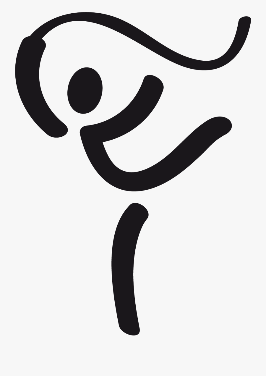 So Sportsicon Rhytmic Gymnastics Black - Olympic Rhythmic Gymnastics Symbol, Transparent Clipart