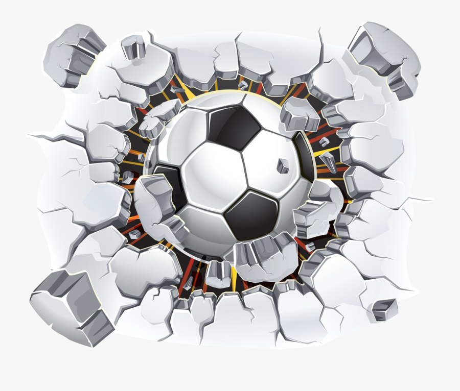 Fifa Hit Cup Wall Football American Wear Clipart - 3d Wallpaper Football, Transparent Clipart