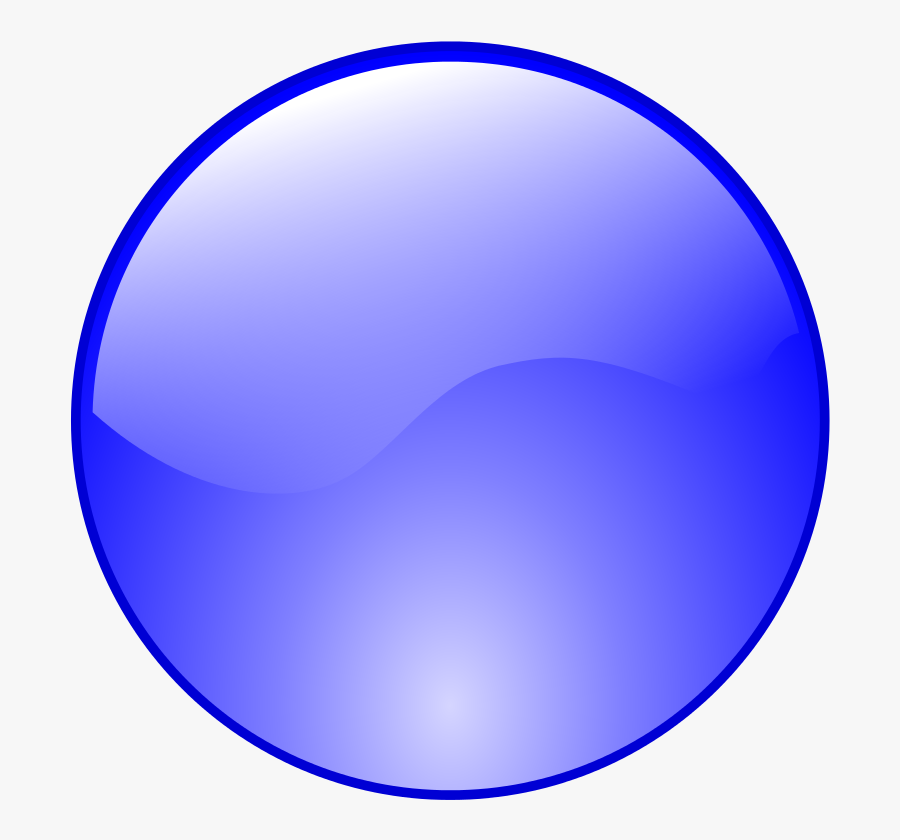 Blue Button Icon - Blue Round Icon Png, Transparent Clipart