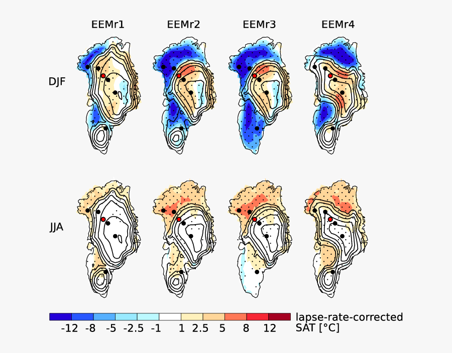Lapse Rate Corrected Sat Anomalies From Eempd In The - Cartoon, Transparent Clipart