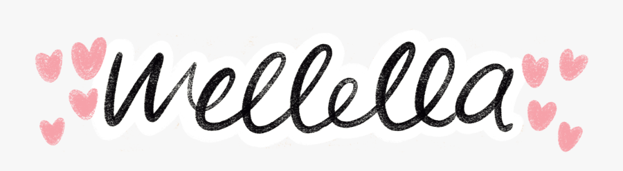 Wellella Bullet Journal Ideas & Planner Printables - Calligraphy, Transparent Clipart