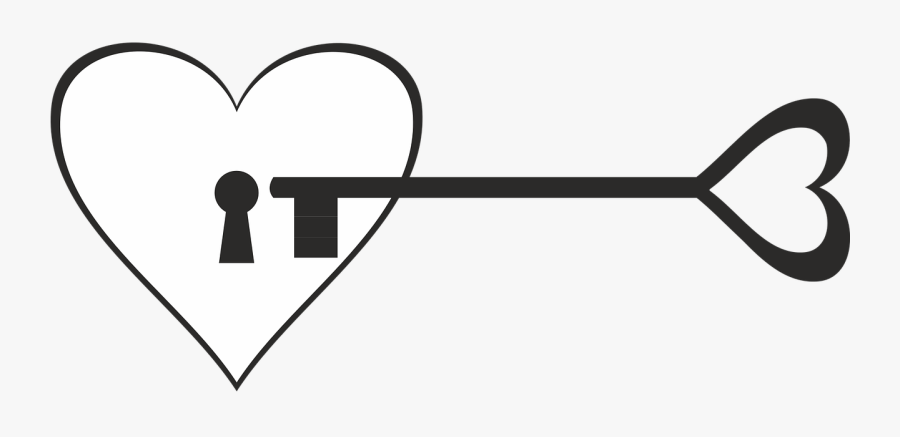 Key, Castle, Key Hole, Heart, Love, Closed, Padlock - Chave Coração Png, Transparent Clipart