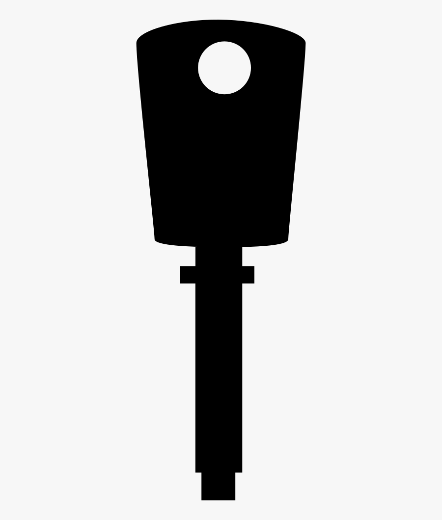 Straight Black Key Silhouette Comments, Transparent Clipart