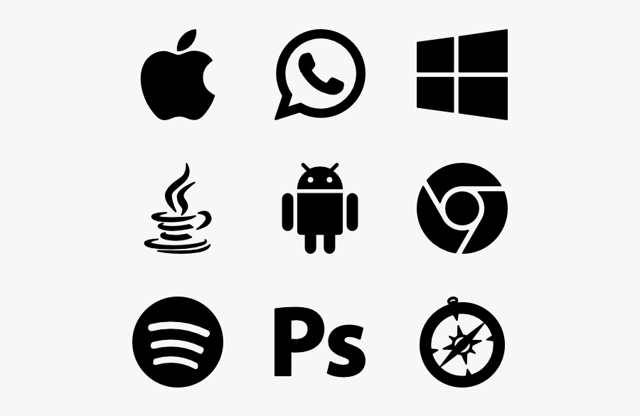 Produce Vector Icons - Apple Android Windows Blackberry, Transparent Clipart