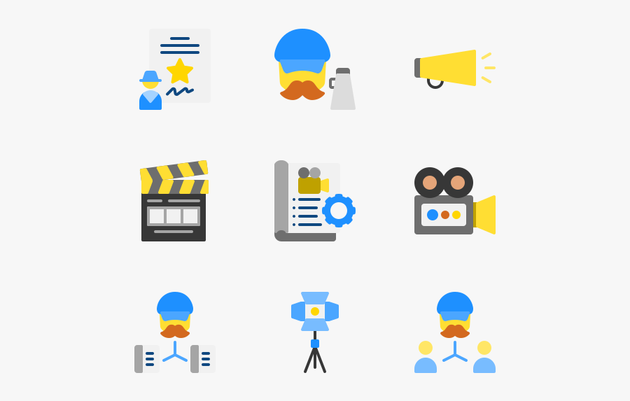 Producer - Film Producer Icon, Transparent Clipart