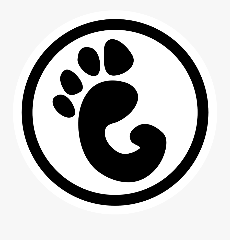 Mono Gnome About Logo Clip Arts - Gnome Logo, Transparent Clipart