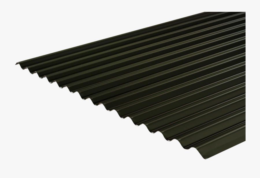 Clip Art Black And White Corrugated Roofing Profile - Black Corrugated Metal Roof, Transparent Clipart