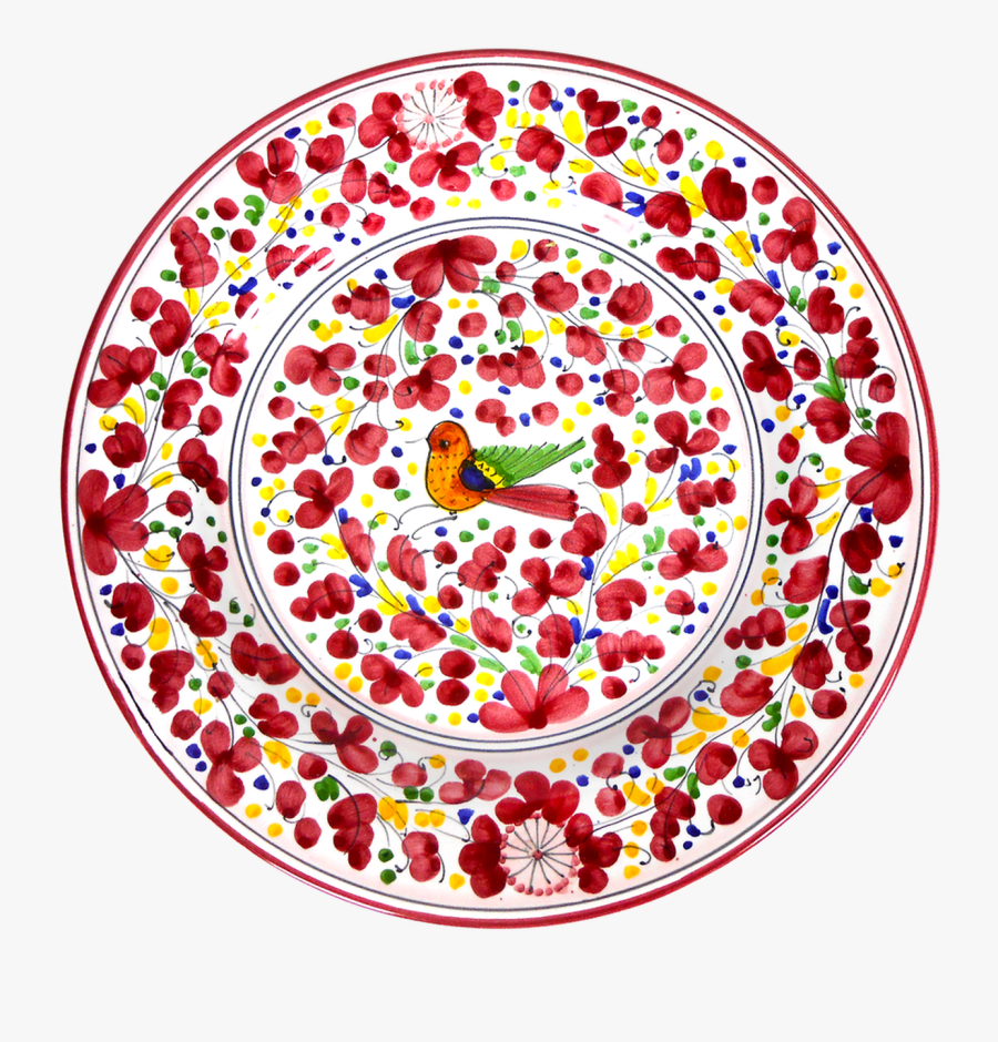 Dinner Plate Arabesco Rosso - Circle, Transparent Clipart