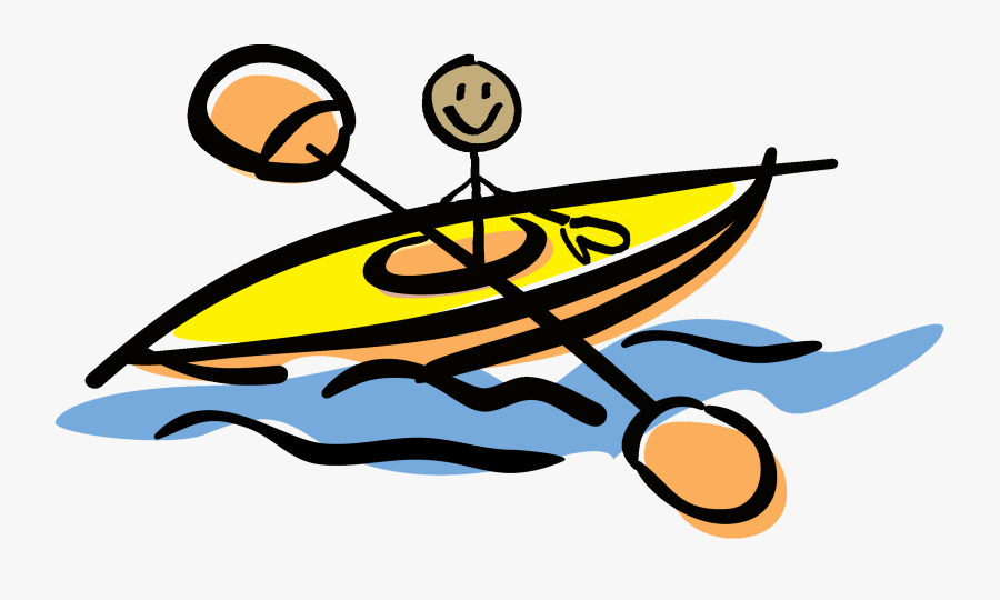 Clip Art Kayak Openclipart Canoe Vector Graphics - Graphic Image Of Kayak, Transparent Clipart