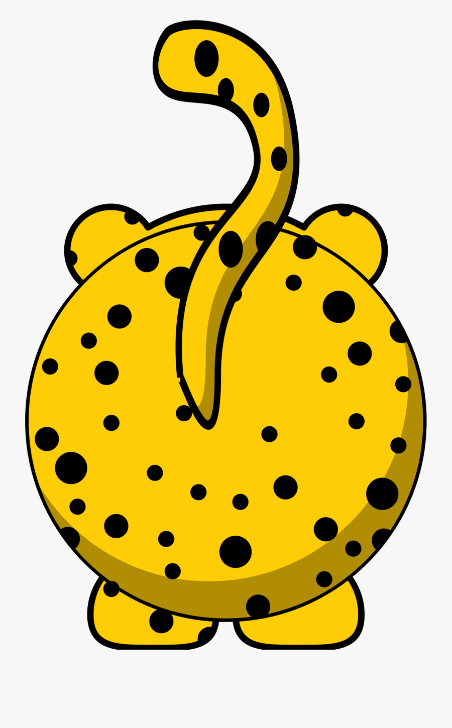 This Free Icons Png Design Of Cheetah Back - Dibujos De Leopardo Animados, Transparent Clipart