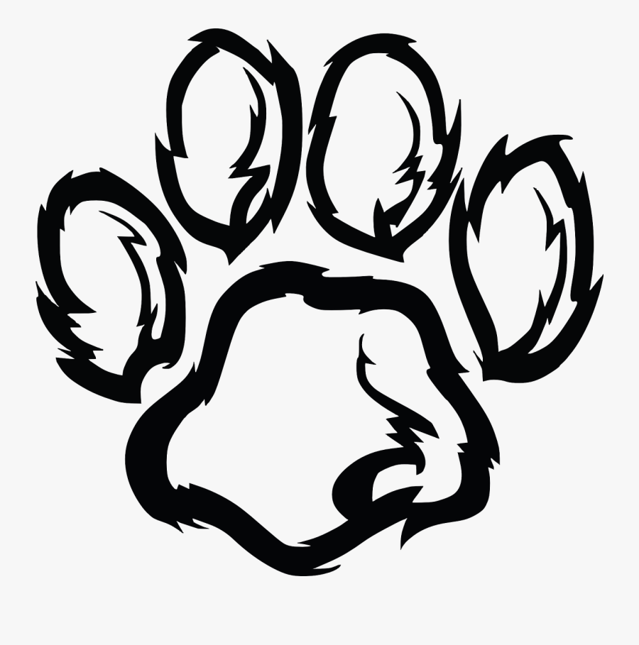 Print Dog Free Vector - Furry Paw Print, Transparent Clipart