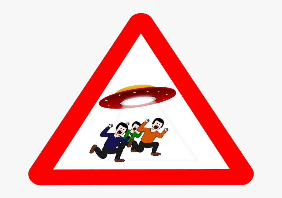 Ufo Danger - Scared Person Clip Art, Transparent Clipart
