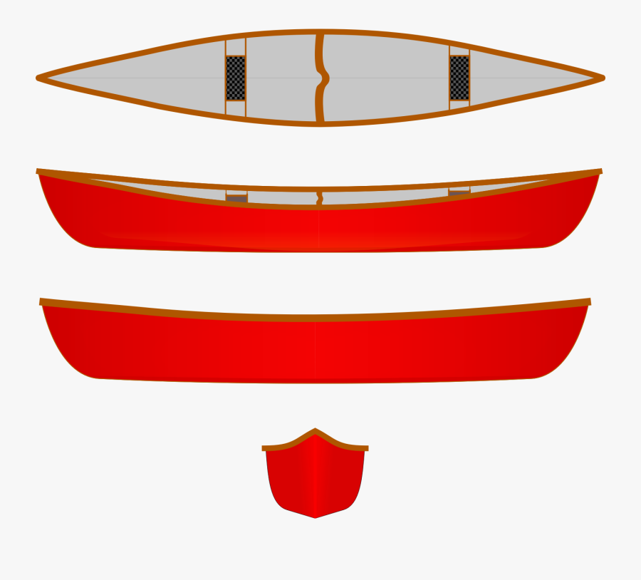 Clip Art Canoe Top View, Transparent Clipart