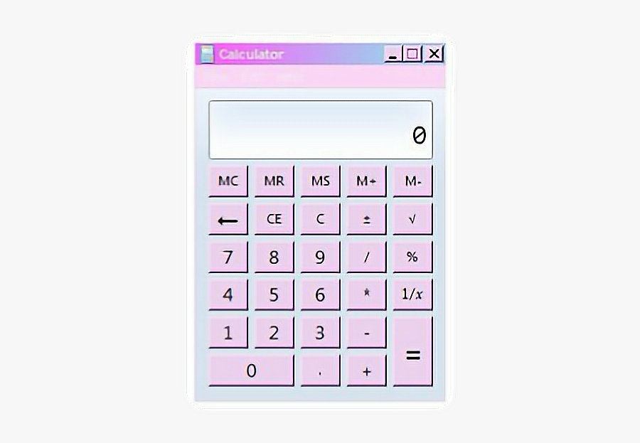 Calculator Clipart Cute - Calculator Tumblr Png, Transparent Clipart