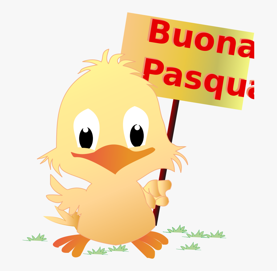 Chick - Buona Pasqua Clipart, Transparent Clipart