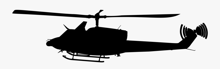 Helicopter - Military Helicopters Silhouette, Transparent Clipart