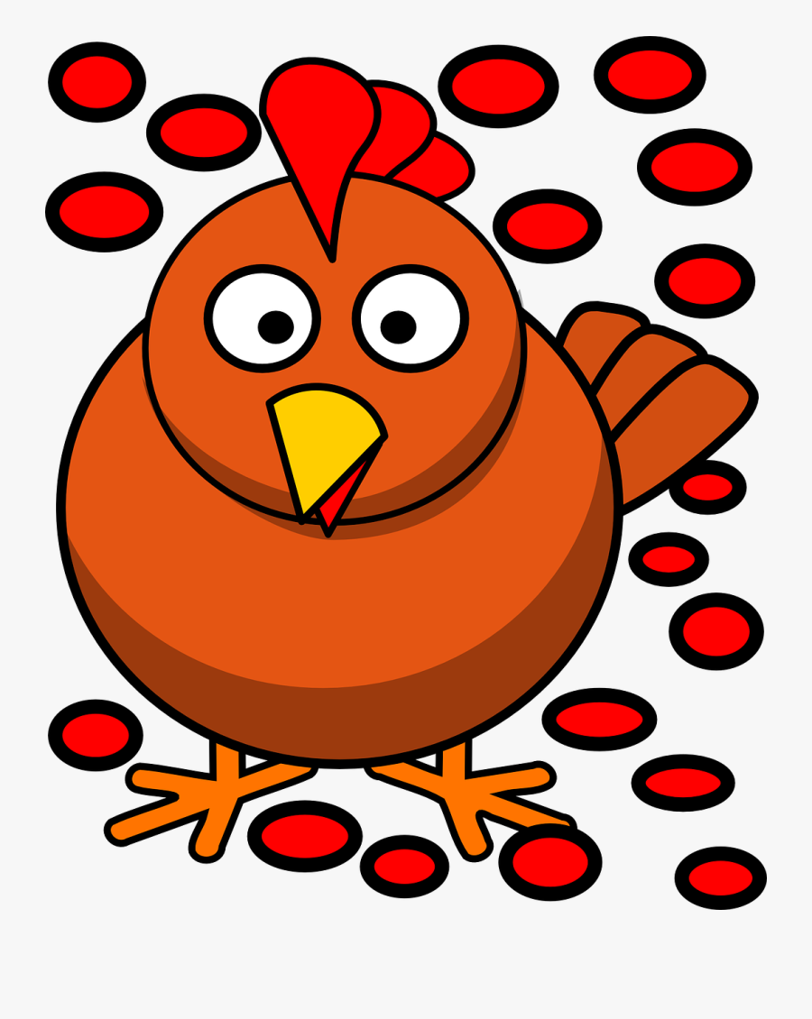 Red Hen Cliparts 25, Buy Clip Art - Cartoon Chicken Transparent Background, Transparent Clipart