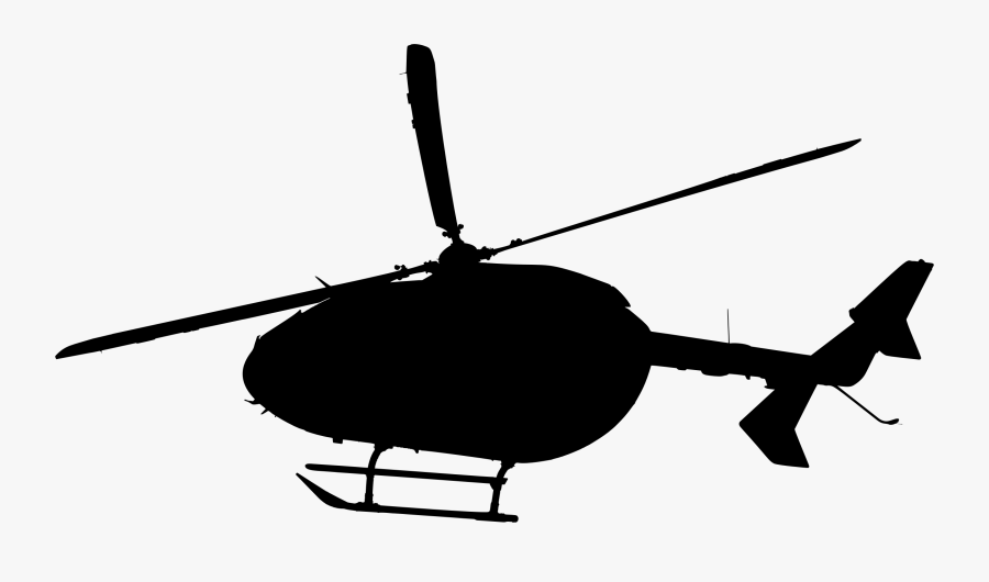Helicopter Silhouette - Helicopter Silhouette Transparent, Transparent Clipart