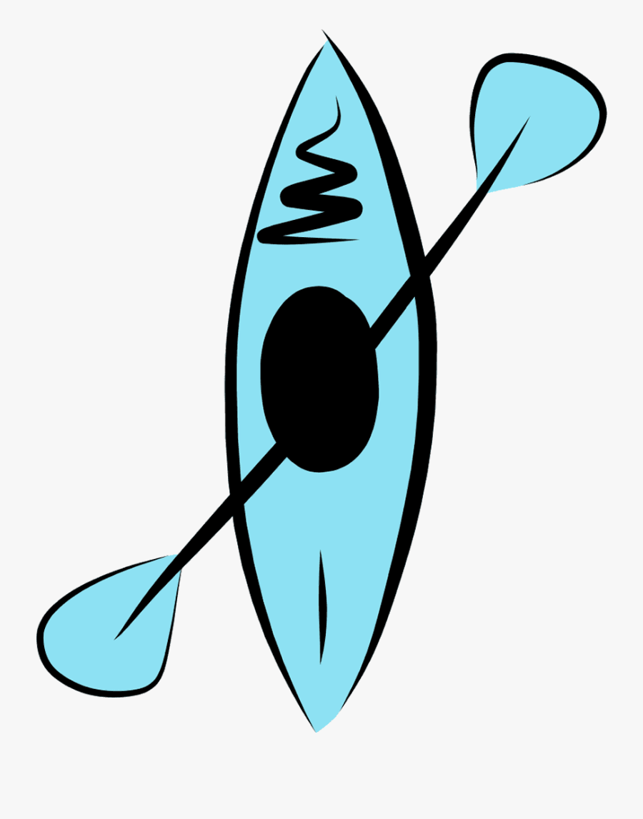 Transparent Canoe Paddle Clipart - Kayak Drawing, Transparent Clipart