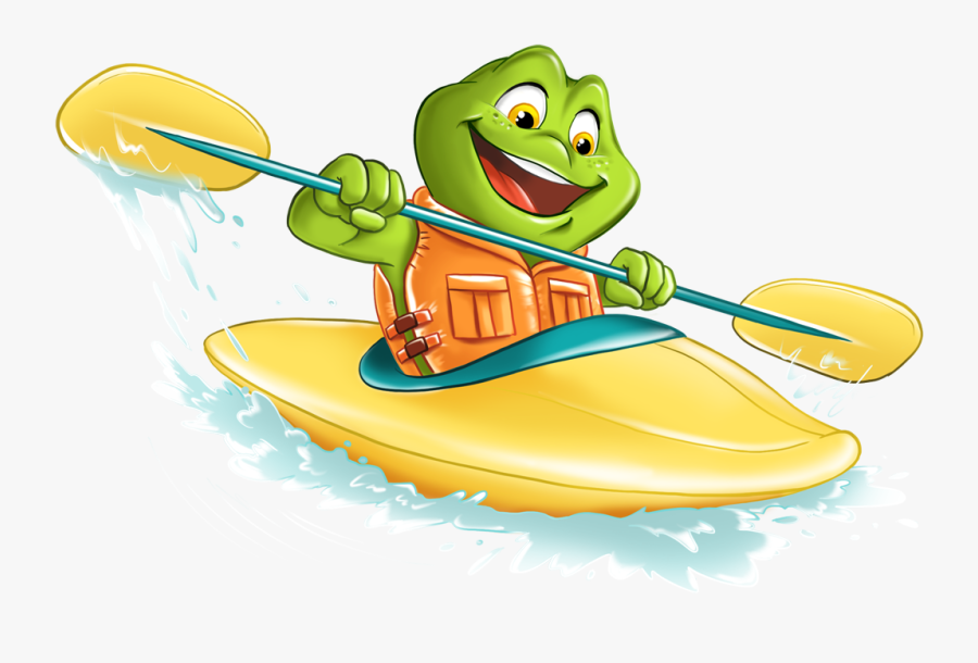 Kayaking Clipart Canoeing - Cartoon Kayak Png, Transparent Clipart