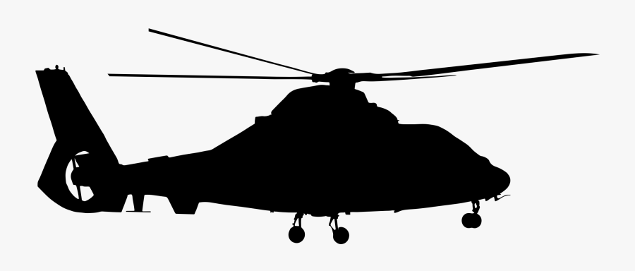 Helicopter - Helicopter Black And White, Transparent Clipart
