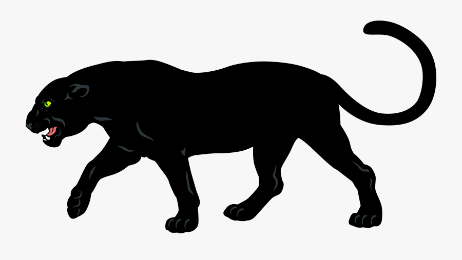 Panther Clipart Happy - Black Panther Animal Clipart, Transparent Clipart