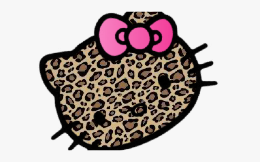 Leopard Clipart Pink Cheetah - Hello Kitty Leopardo Rosa, Transparent Clipart