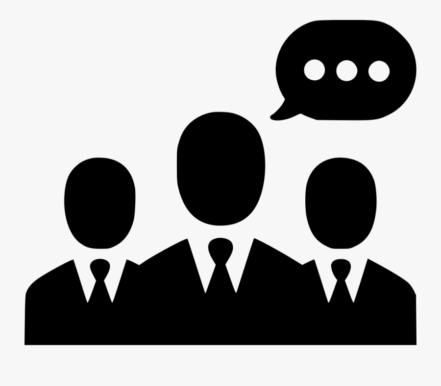 Negotiations Men Group Communication Team People Svg - Two People Talking Icon Png, Transparent Clipart