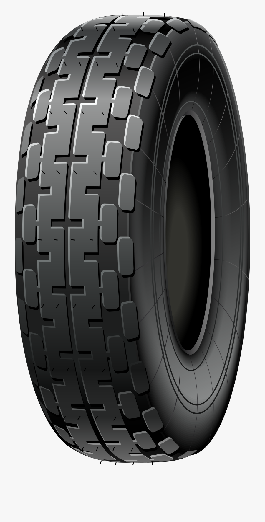 Black Car Tire Png Clip Art - Tyre Clipart Black And White, Transparent Clipart