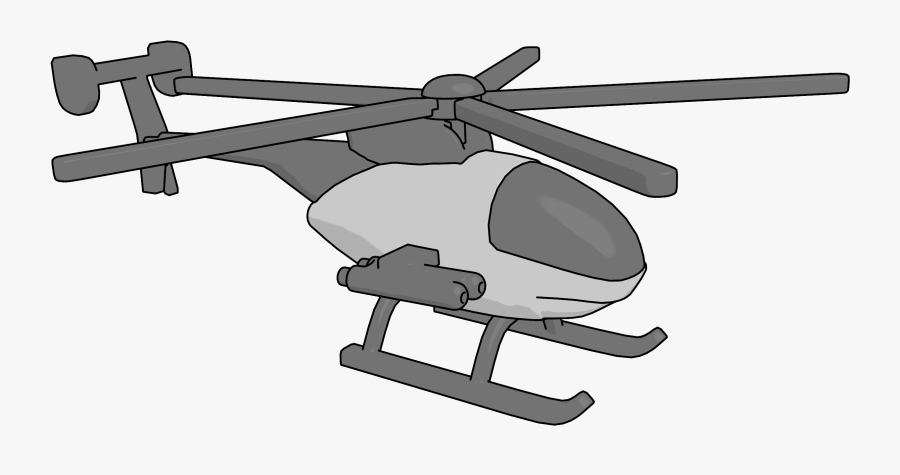 Observation Scout Helicopter W Rocket V1 Clipart Png - Helicopter Rotor, Transparent Clipart