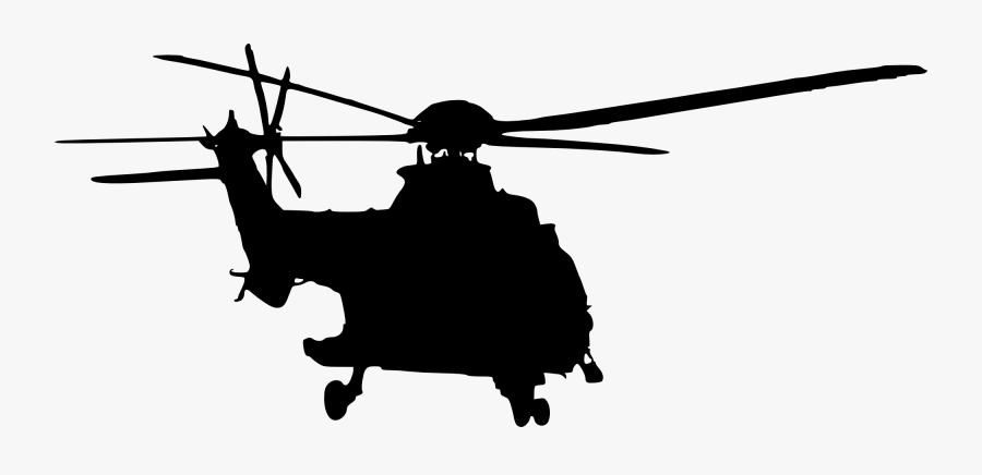 Helicopter Clipart Police Helicopter - Military Helicopter Silhouette Transparent, Transparent Clipart