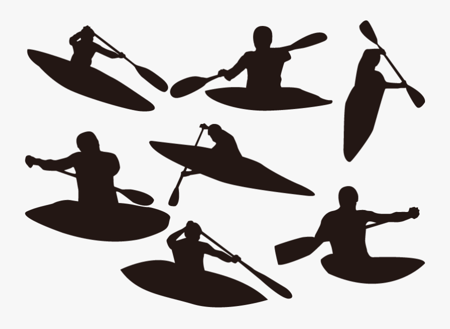 Clip Art Canoe Silhouettes - Paddle Clipart Canoe Silhouette, Transparent Clipart