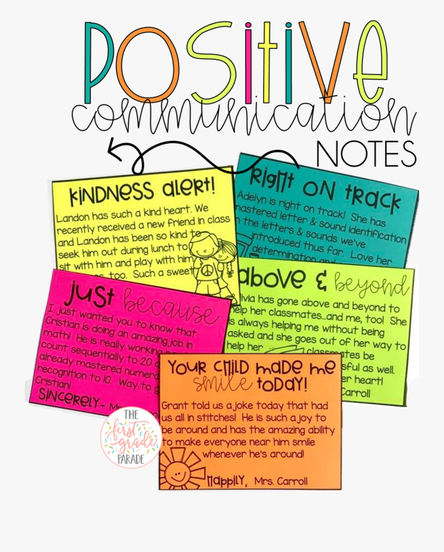Transparent Communication Clipart - Teacher Positive Note Home To Parent, Transparent Clipart