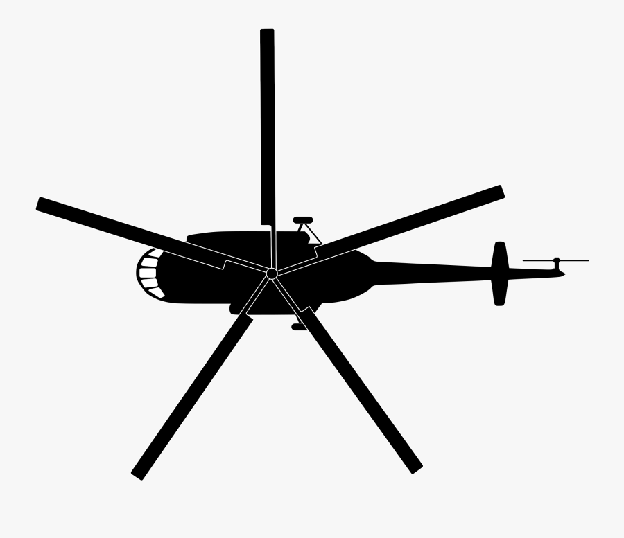 Helicopter Mil Mi 17 Mil Mi 8 Airplane Top View - Top View Of Helicopter, Transparent Clipart