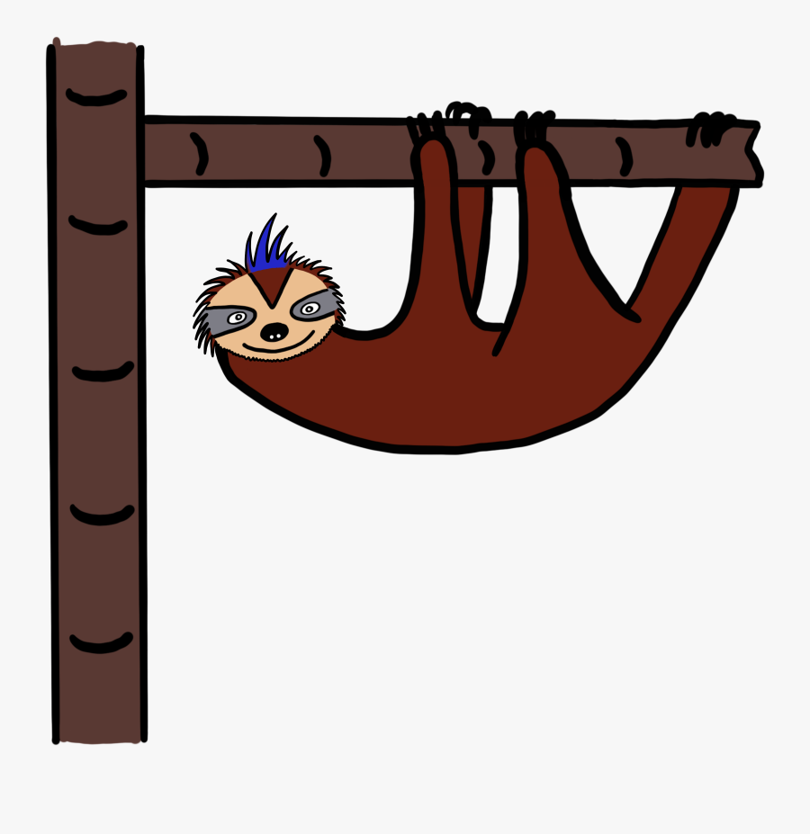 This Is Bosco, A Three Toed Sloth - Cartoon, Transparent Clipart