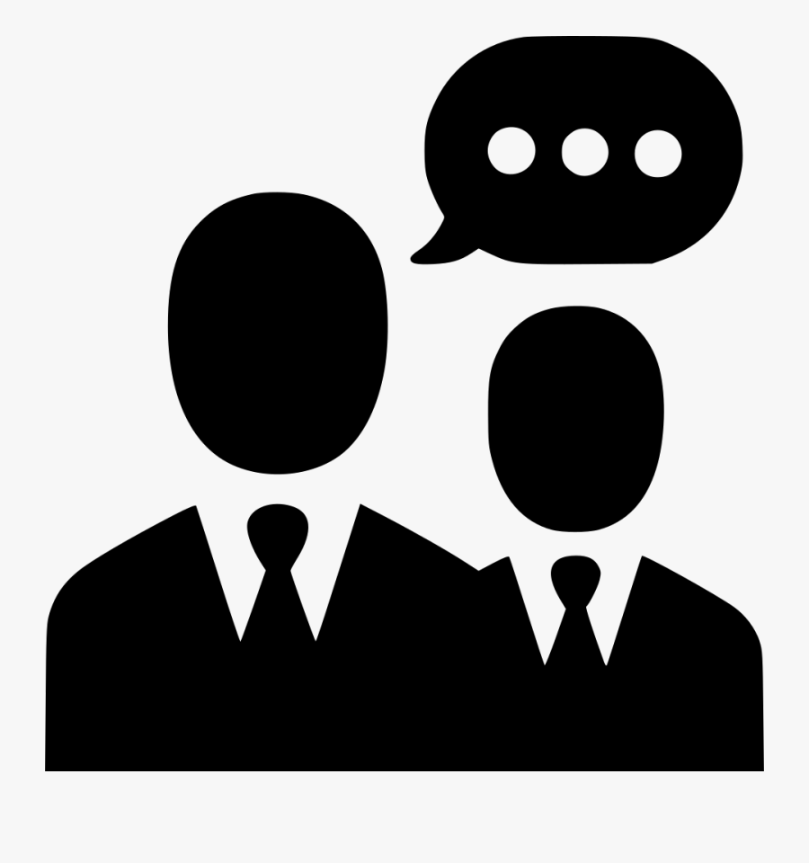 Negotiations Men Group Communication Team Conversation - Transparent Business Icon Png, Transparent Clipart