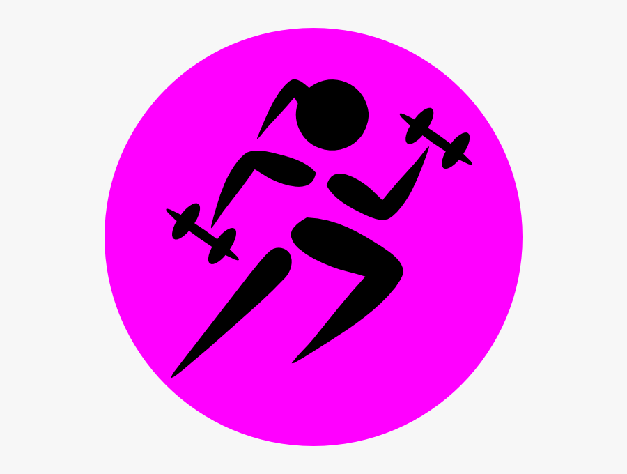 Pink Dumbbell Clipart Galleryhip - Fit Girl, Transparent Clipart