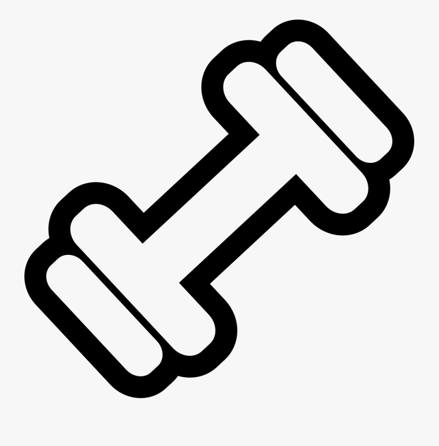 Dumbbell Clipart Svg - Transparent Background Dumbbell Clipart Png, Transparent Clipart