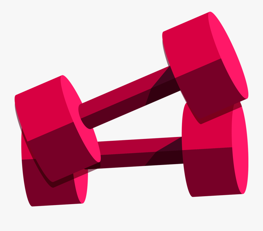 Vector Black And White Stock Clip Art Transprent Png - Red Dumbbell Clipart, Transparent Clipart