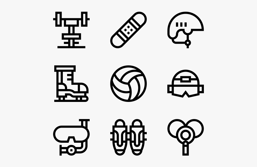 Sport Equipment Graphic Design Symbol Vector , Free Transparent