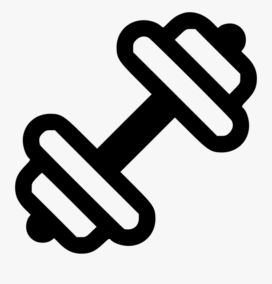 Transparent Barbell Clipart Png - Dumbbell Icon Free Png, Transparent Clipart