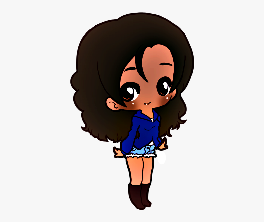 Cute Chibi <3 - Cute Chibi Black, Transparent Clipart