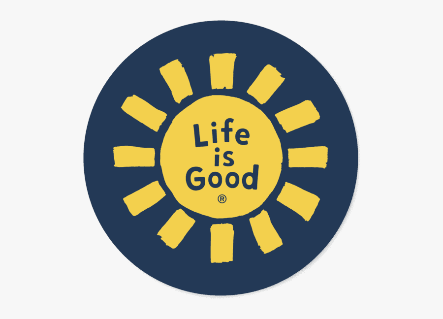 Sun Lig Circle Sticker - Life Is Good Sunshine Tire Cover, Transparent Clipart