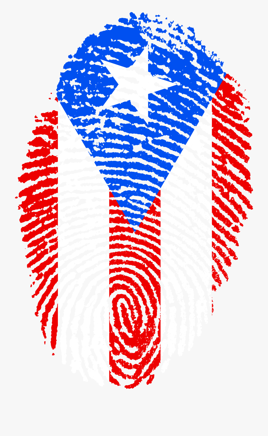Puerto Rico Clipart Public Communication - Trinidad And Tobago Fingerprint, Transparent Clipart
