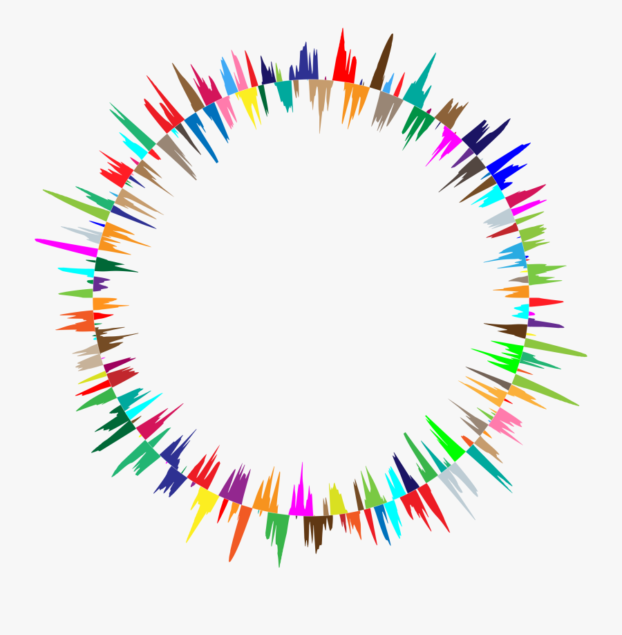 Clipart - Round Sound Wave Png, Transparent Clipart