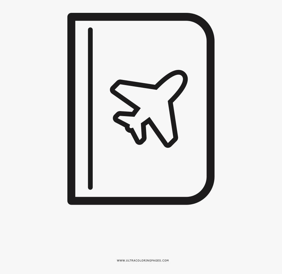 Transparent Passport Clipart - Pasaporte Para Colorear, Transparent Clipart