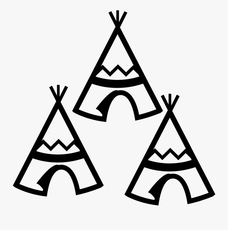 Svg Free Cornish Tipi Holidays Our Site Village Field - Black And White Teepee Clip Art, Transparent Clipart