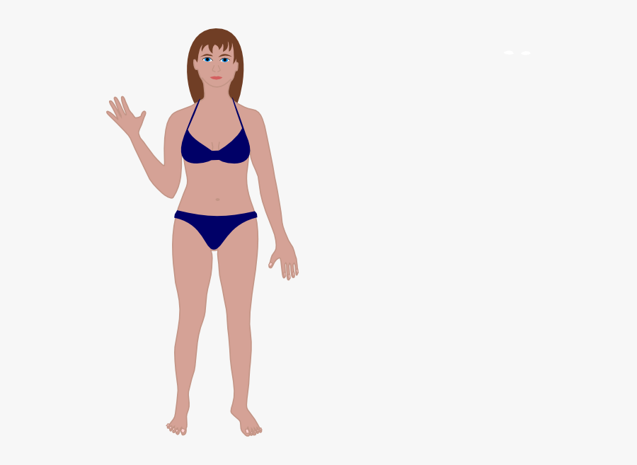 Body Clip Art At - Female Human Body Cartoon, Transparent Clipart