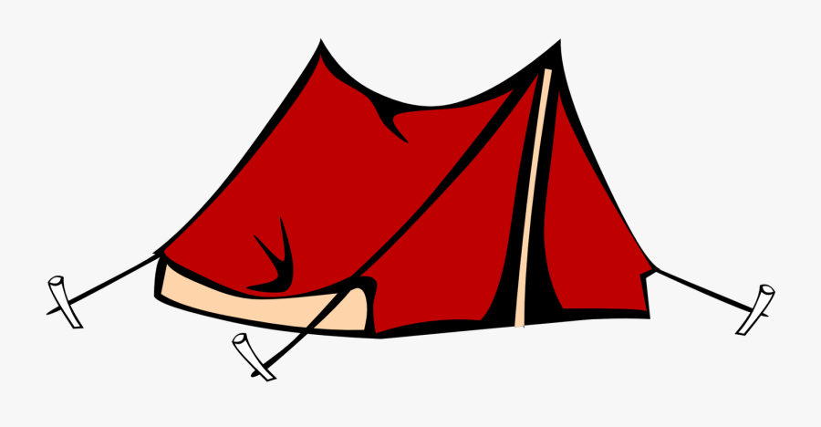 Red Camping Tent Clipart - Camping Tent Clipart Png, Transparent Clipart